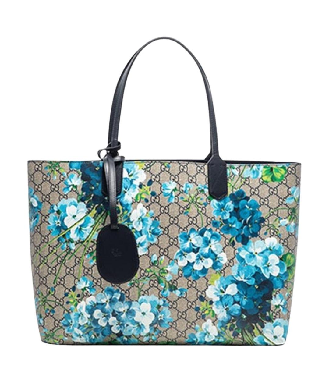 GUCCI Бежевая сумка через плечо из канвы, фото 1