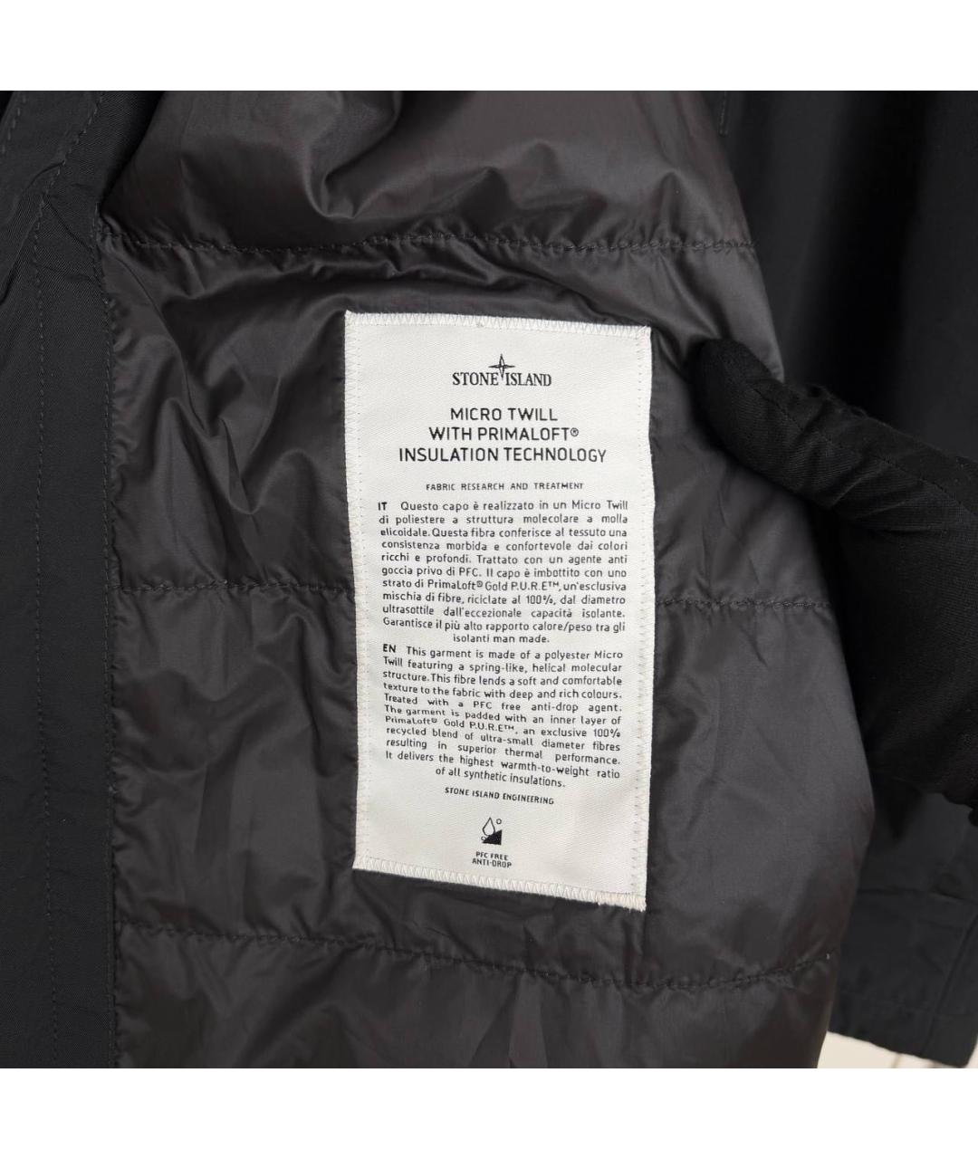 STONE ISLAND Черная полиамидовая куртка, фото 4