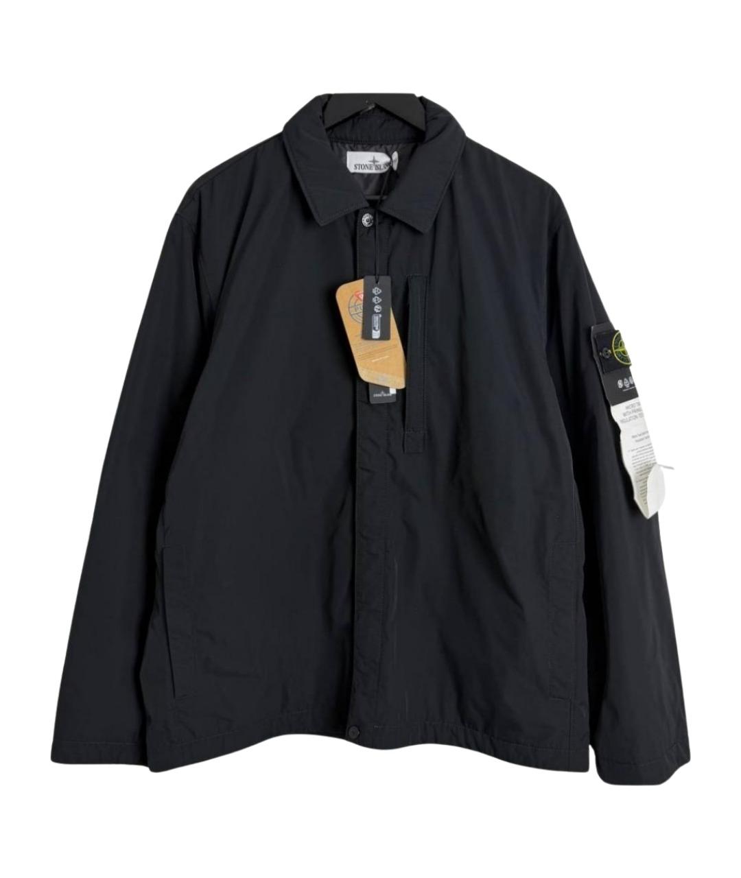 STONE ISLAND Черная полиамидовая куртка, фото 1