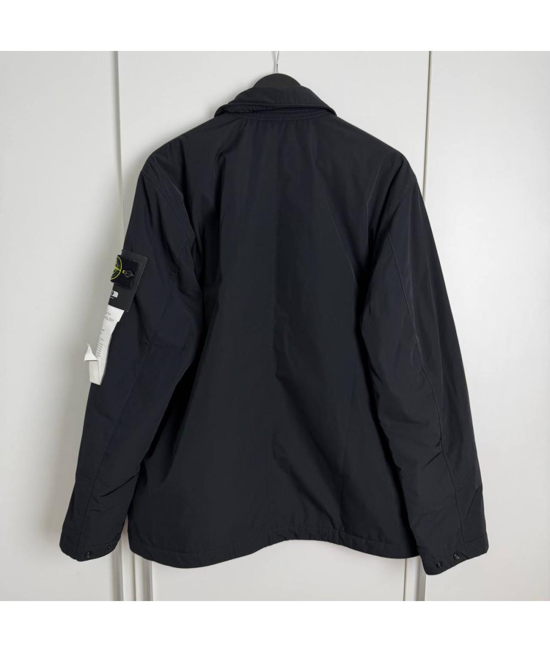 STONE ISLAND Черная полиамидовая куртка, фото 2