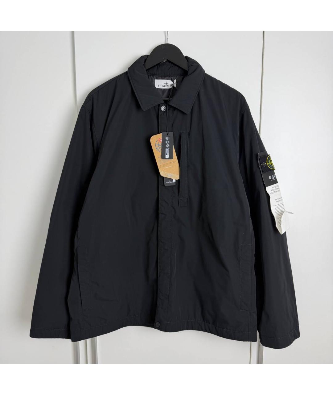 STONE ISLAND Черная полиамидовая куртка, фото 6