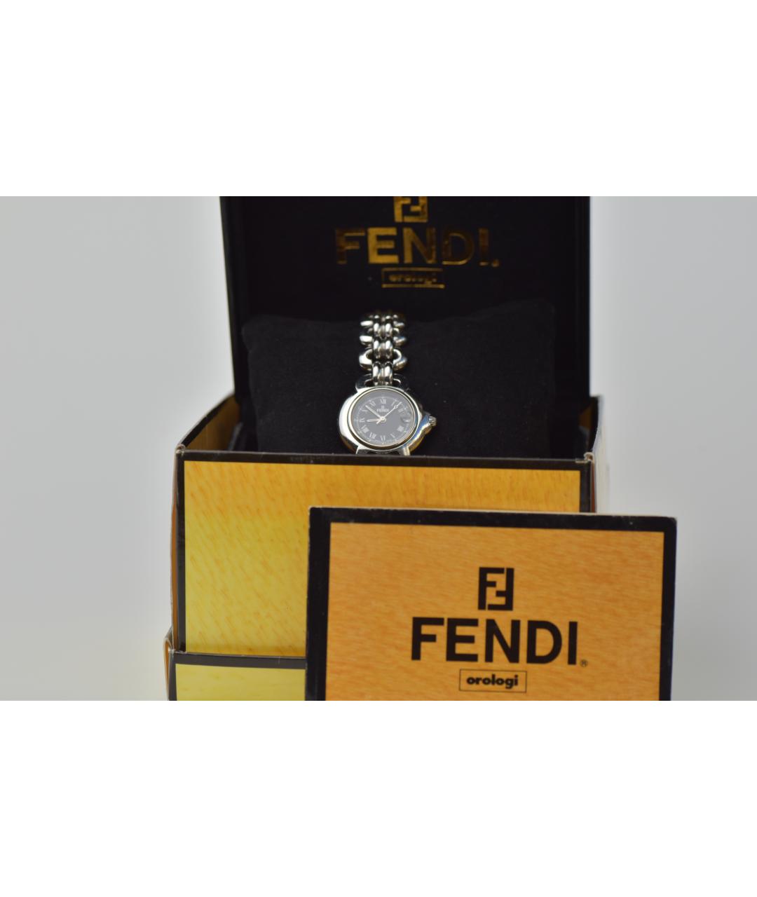 FENDI Серебряные часы, фото 4