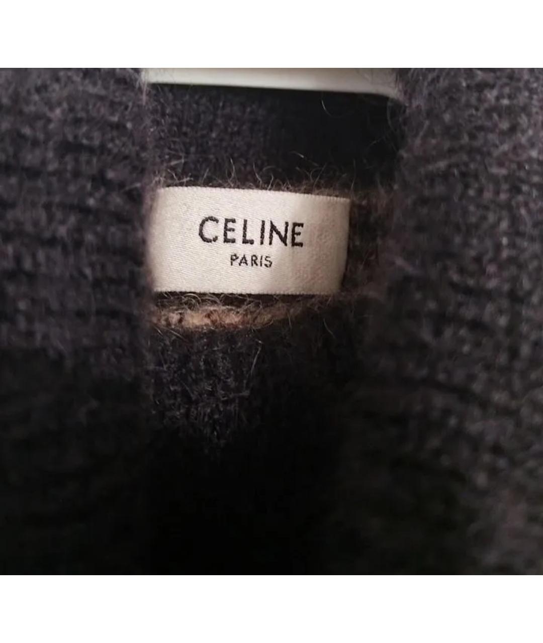 CELINE Коричневая шерстяная водолазка, фото 3