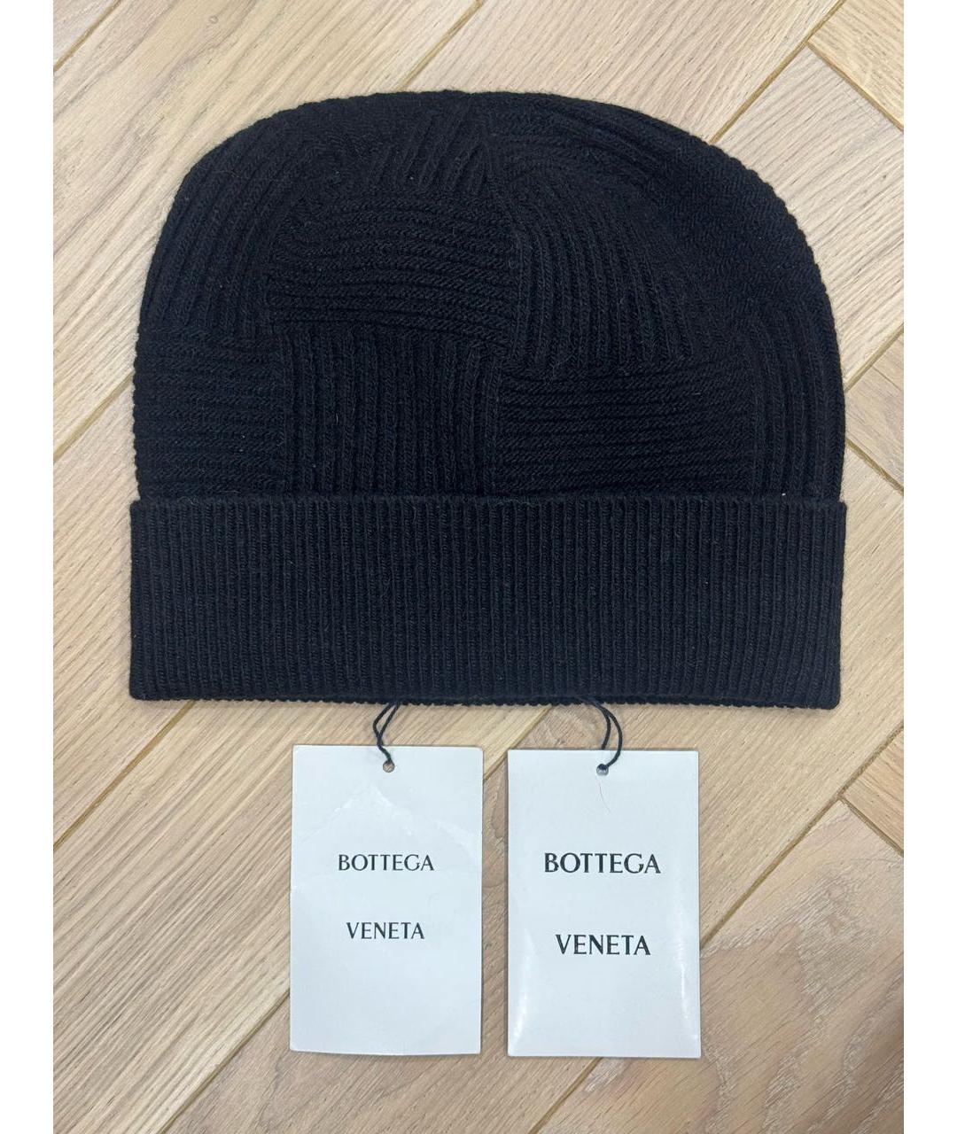 BOTTEGA VENETA Черная шерстяная шапка, фото 2
