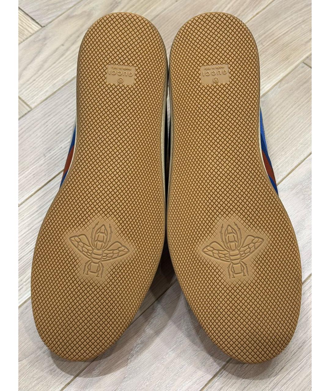 GUCCI Мульти кожаные низкие кроссовки / кеды, фото 6
