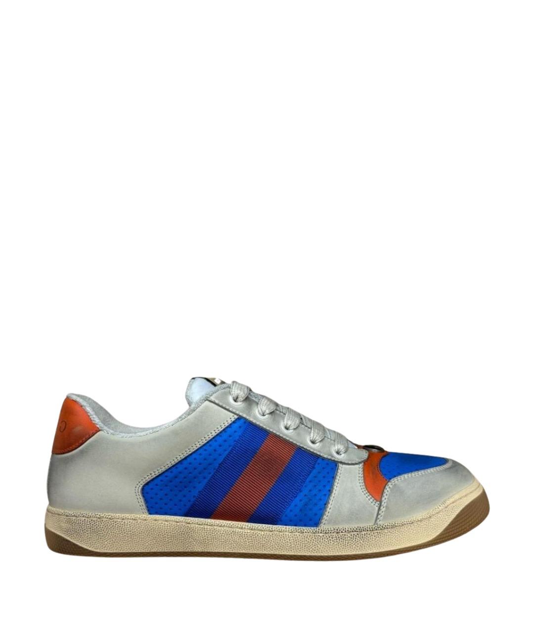 GUCCI Мульти кожаные низкие кроссовки / кеды, фото 1