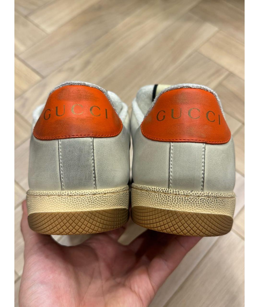 GUCCI Мульти кожаные низкие кроссовки / кеды, фото 4