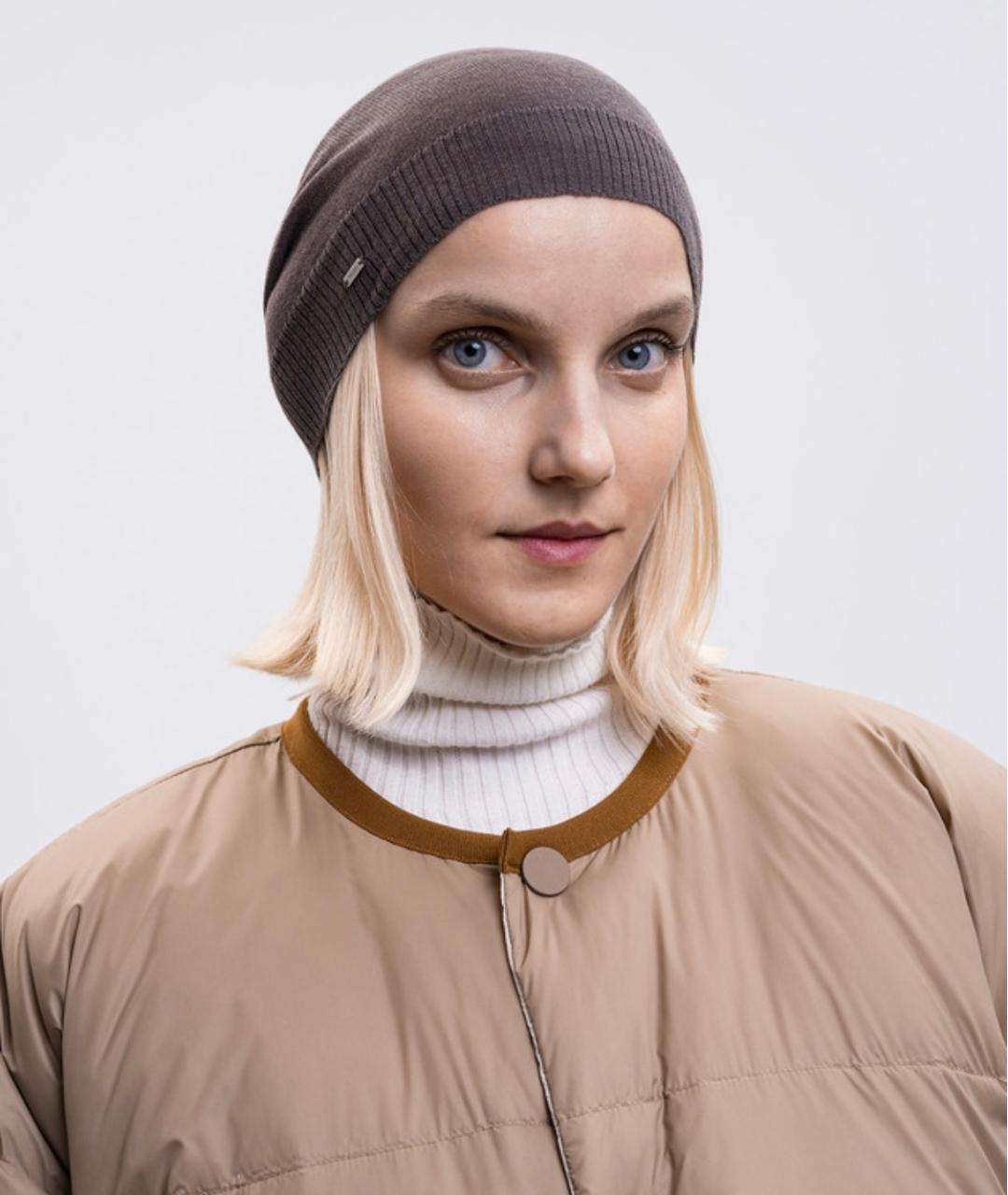 SAINT LAURENT Серая кашемировая шапка, фото 3
