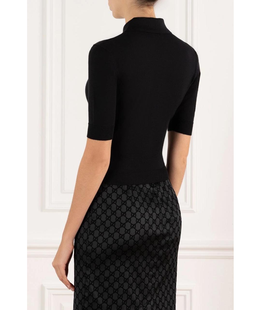 SAINT LAURENT Черный шерстяной джемпер / свитер, фото 4