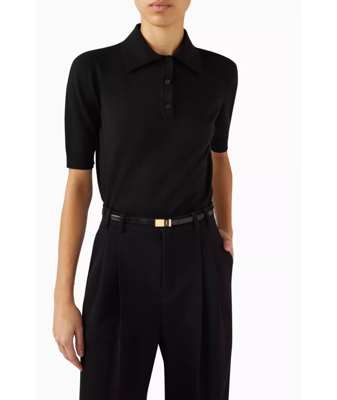 SAINT LAURENT Черный шерстяной джемпер / свитер, фото 2