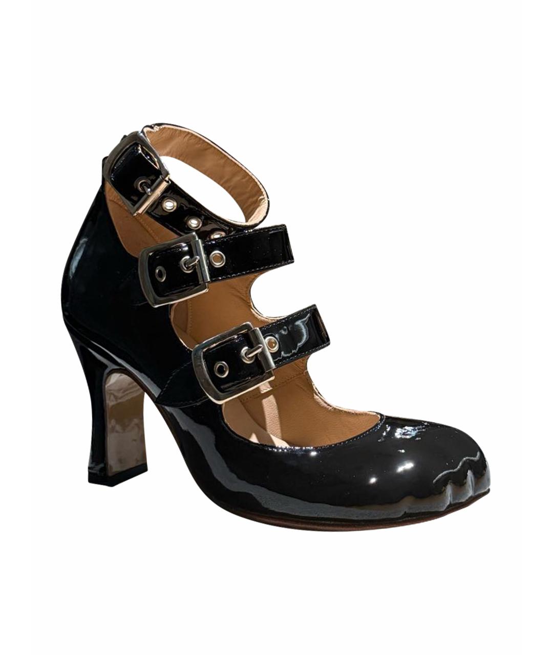 VIVIENNE WESTWOOD Черные туфли из лакированной кожи, фото 1