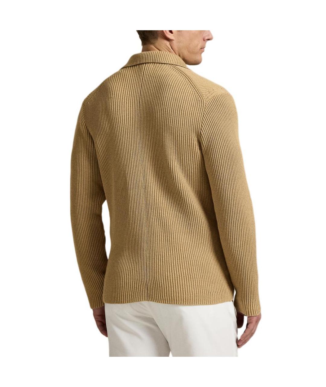 POLO RALPH LAUREN Бежевый кардиган, фото 3