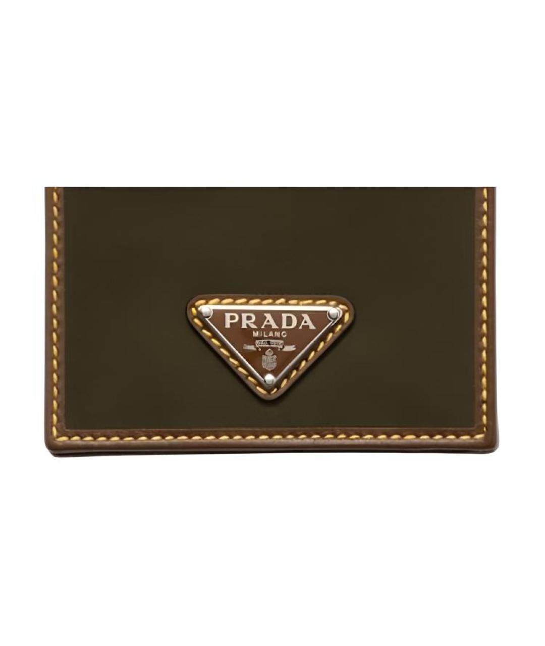 PRADA Зеленый кошелек, фото 5
