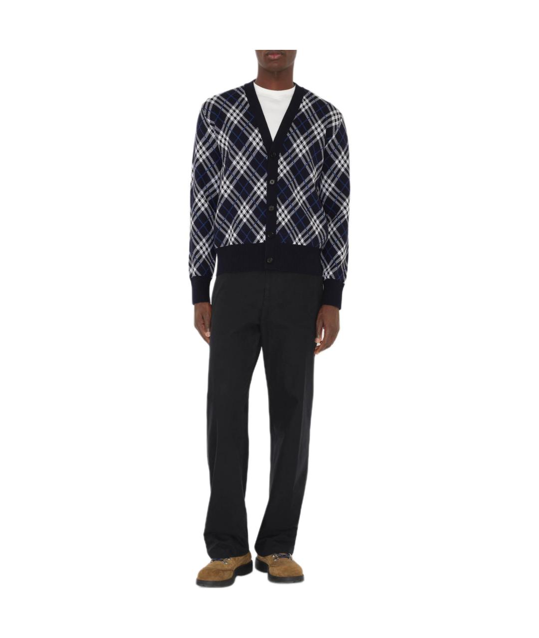 BURBERRY Темно-синий кардиган, фото 4