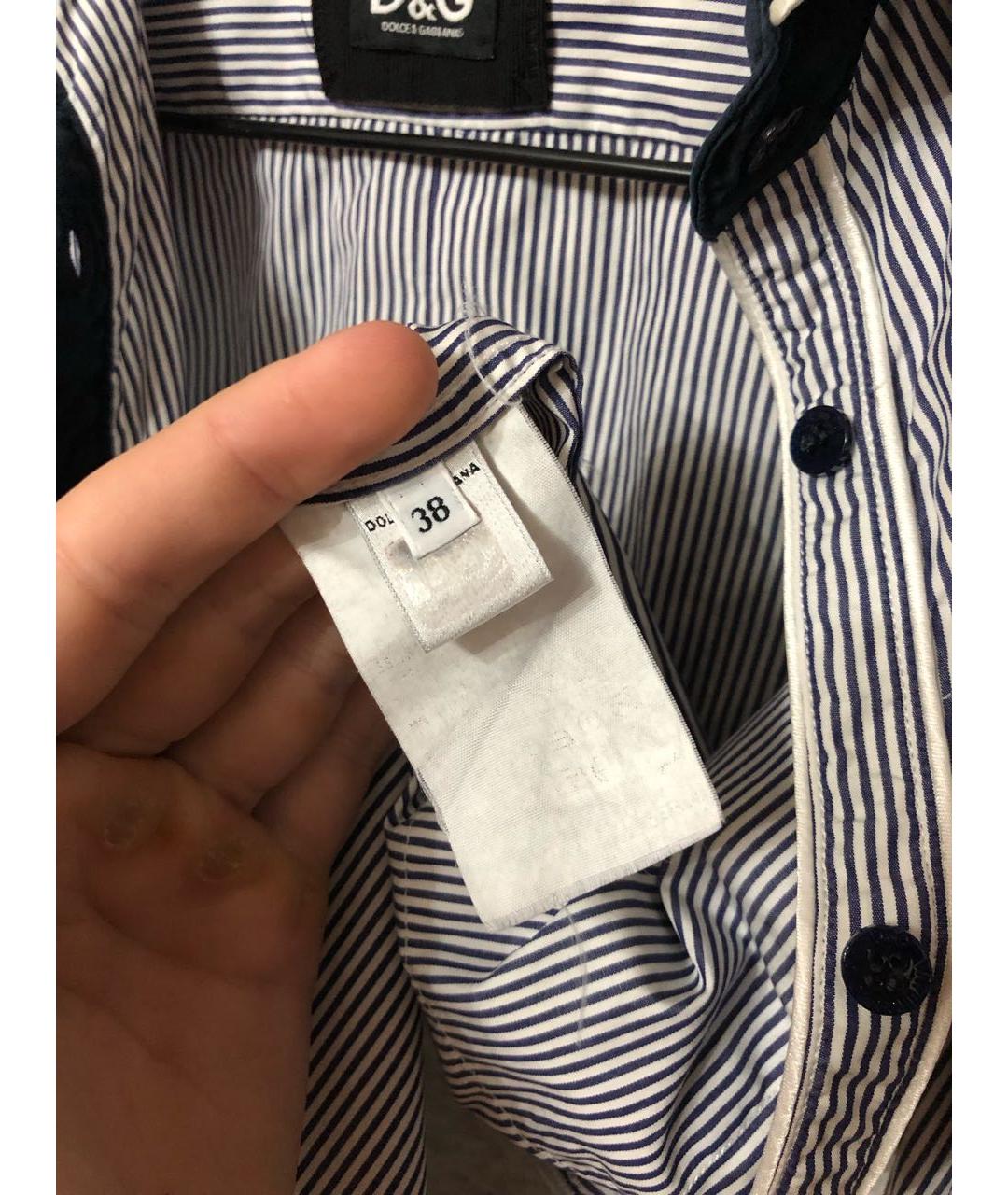 DOLCE&GABBANA Белая хлопковая рубашка, фото 6