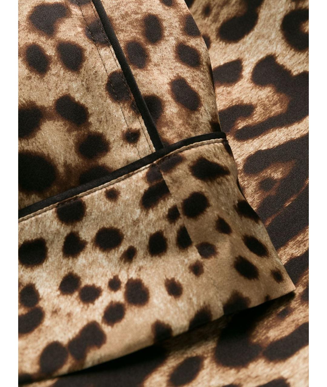 DOLCE&GABBANA Мульти шелковые брюки широкие, фото 7