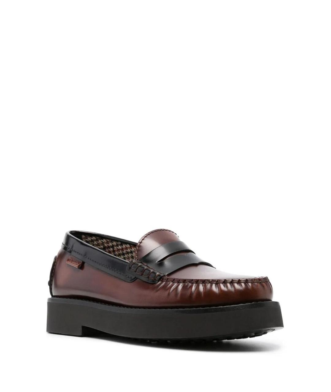 TOD'S Коричневые кожаные лоферы, фото 3
