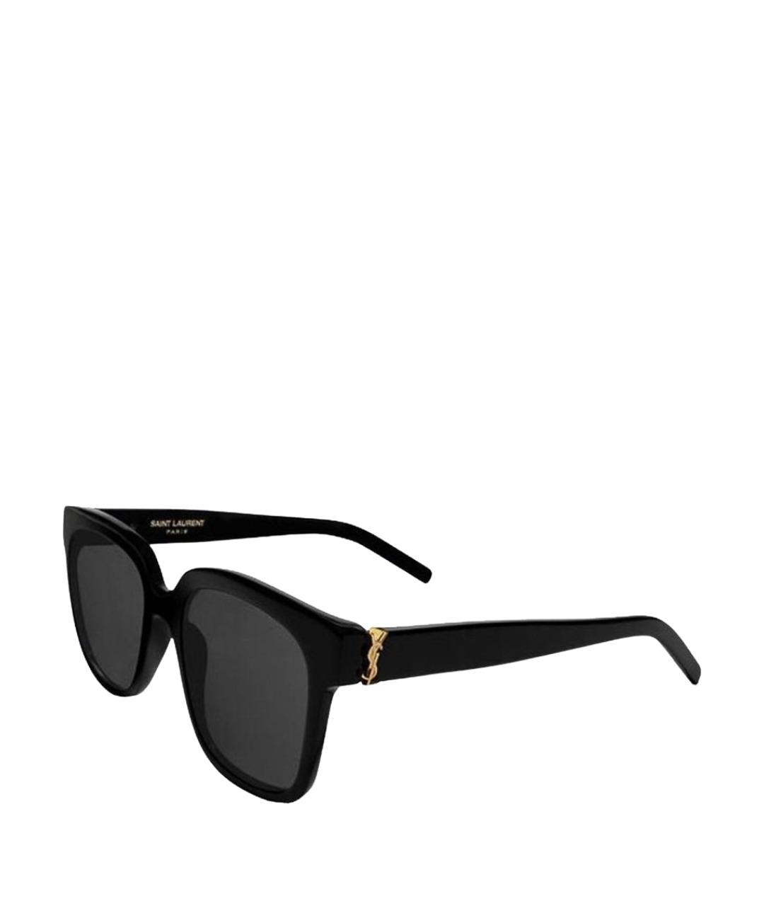 SAINT LAURENT Черные пластиковые солнцезащитные очки, фото 1