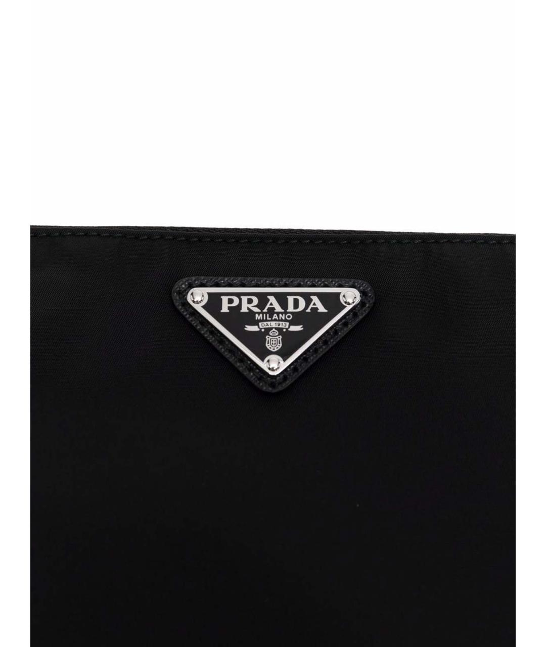 PRADA Черная нейлоновая барсетка, фото 4