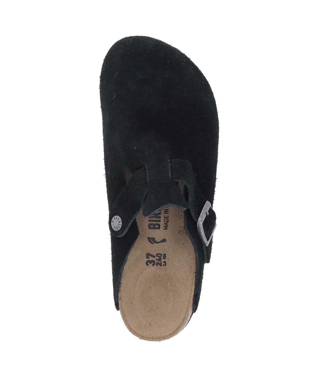 BIRKENSTOCK Черные замшевые сабо, фото 5