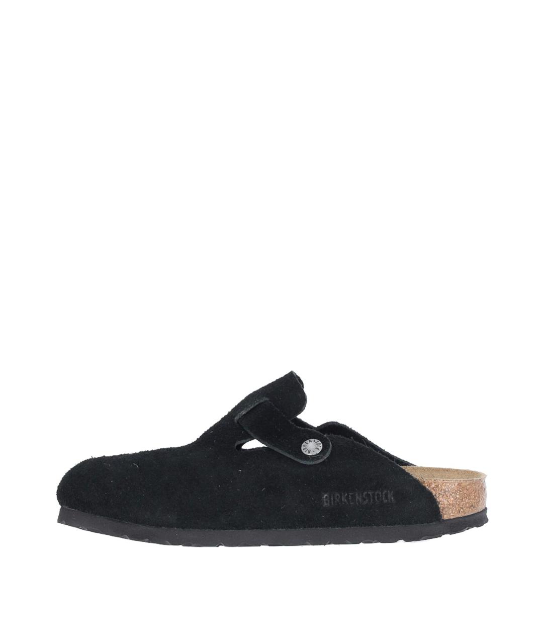 BIRKENSTOCK Черные замшевые сабо, фото 3
