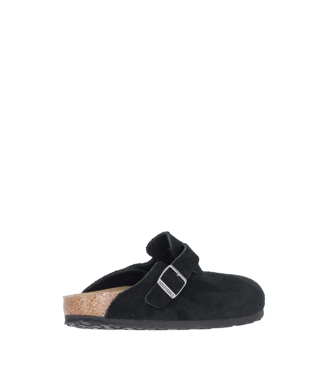 BIRKENSTOCK Черные замшевые сабо, фото 4