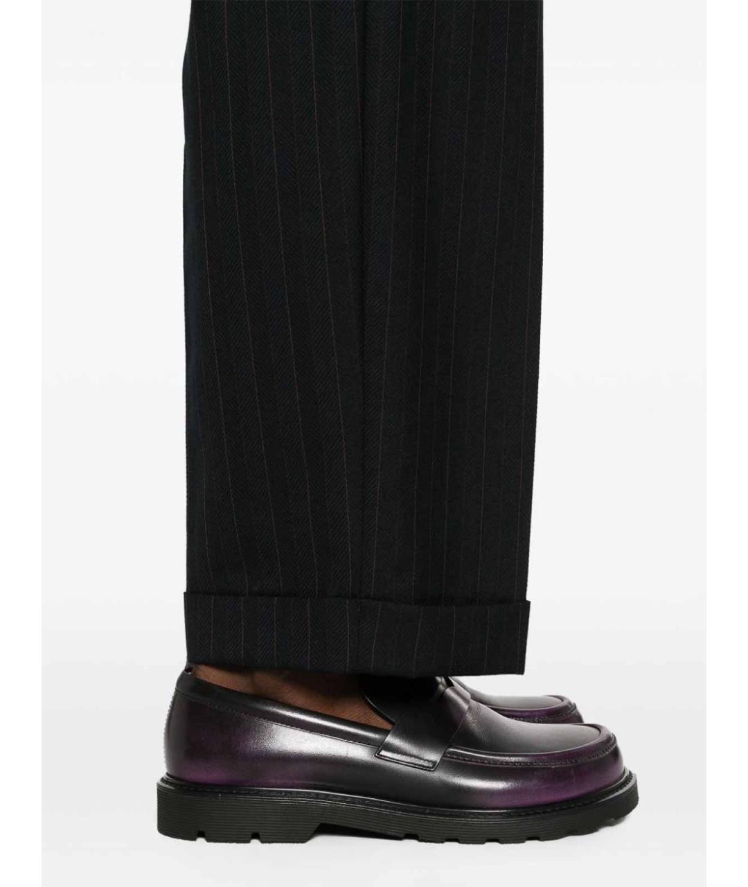 MIU MIU Мульти шерстяные прямые брюки, фото 5