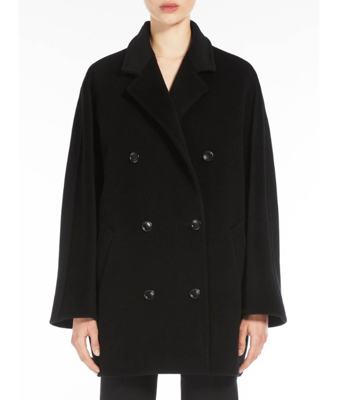 MAX MARA Черное шерстяное пальто, фото 3