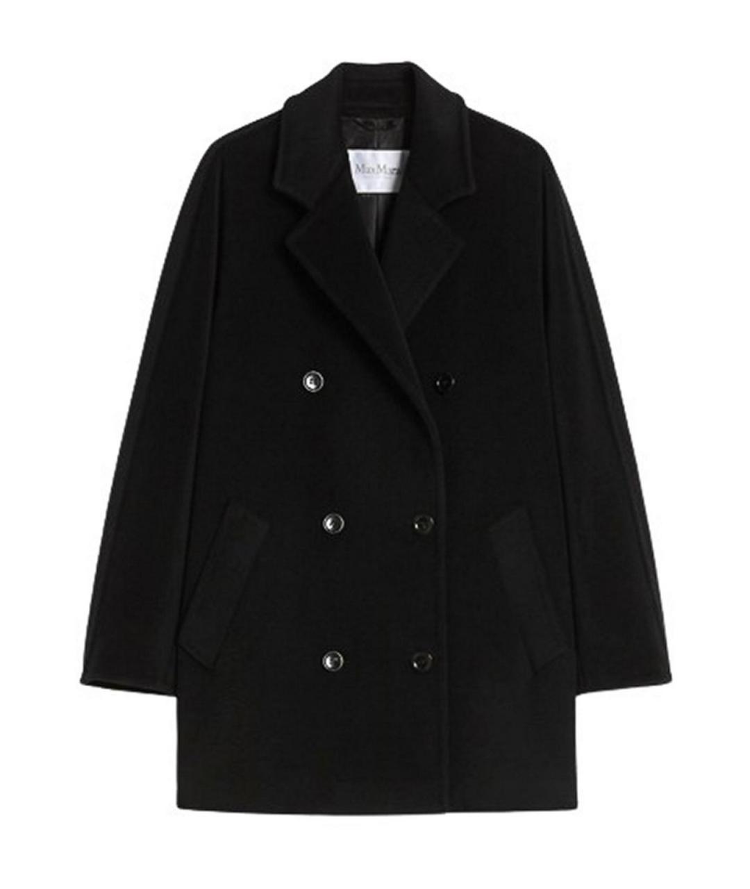 MAX MARA Черное шерстяное пальто, фото 5