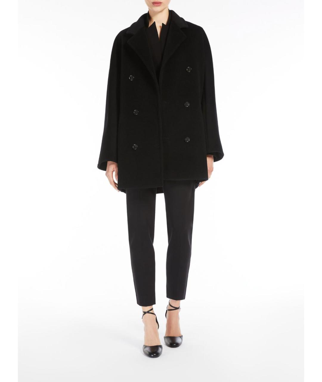 MAX MARA Черное шерстяное пальто, фото 2