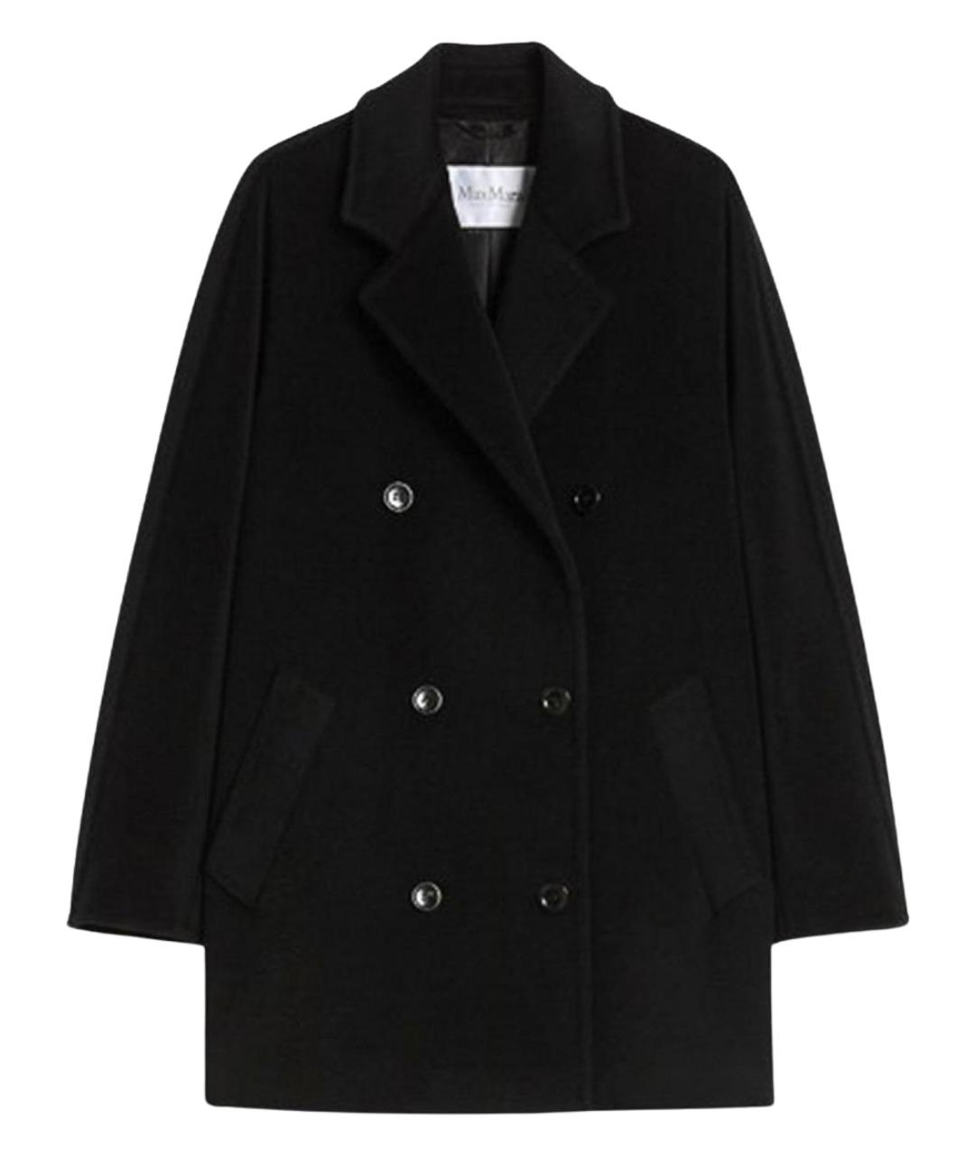 MAX MARA Черное шерстяное пальто, фото 1