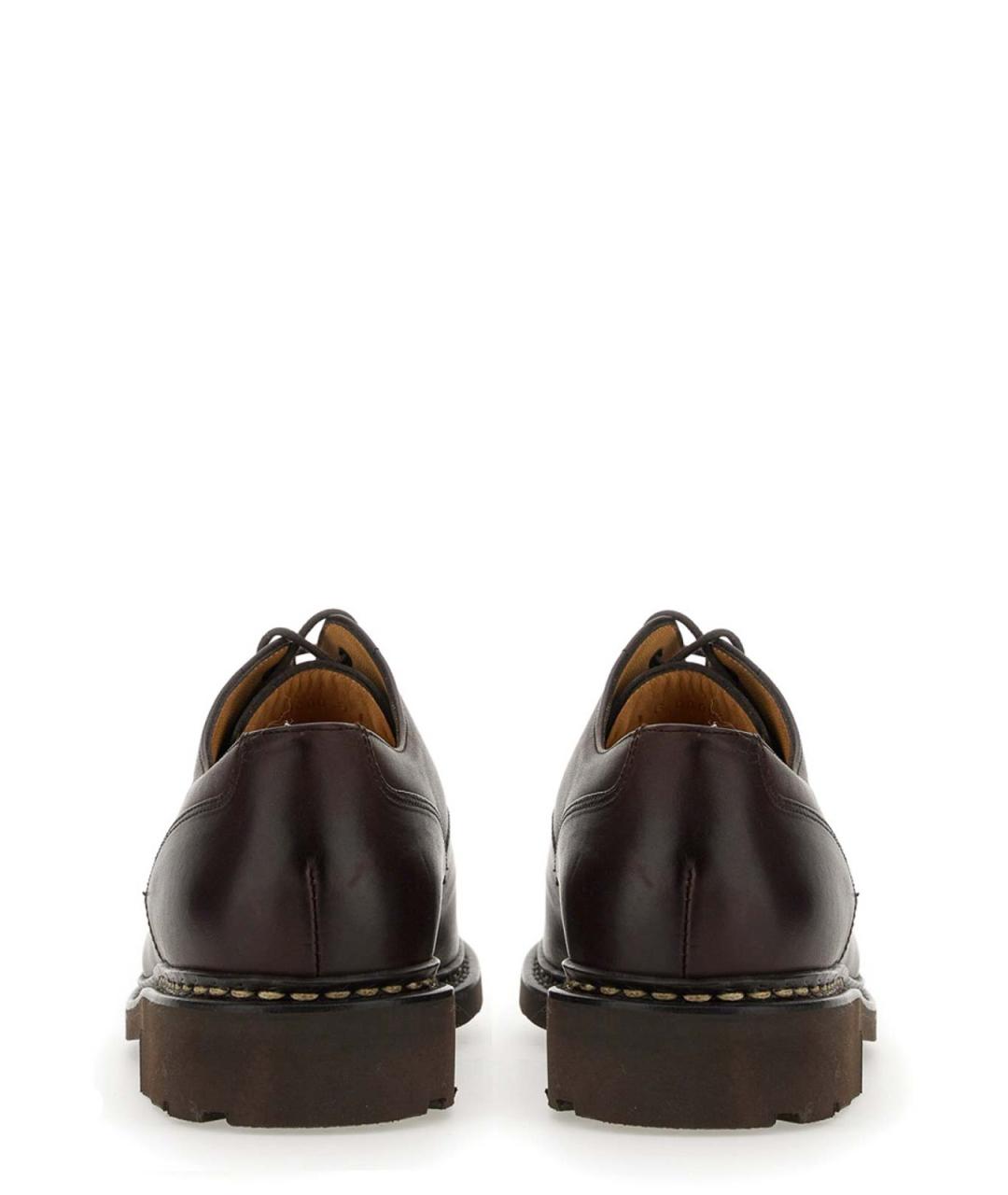 PARABOOT Коричневые кожаные низкие ботинки, фото 6
