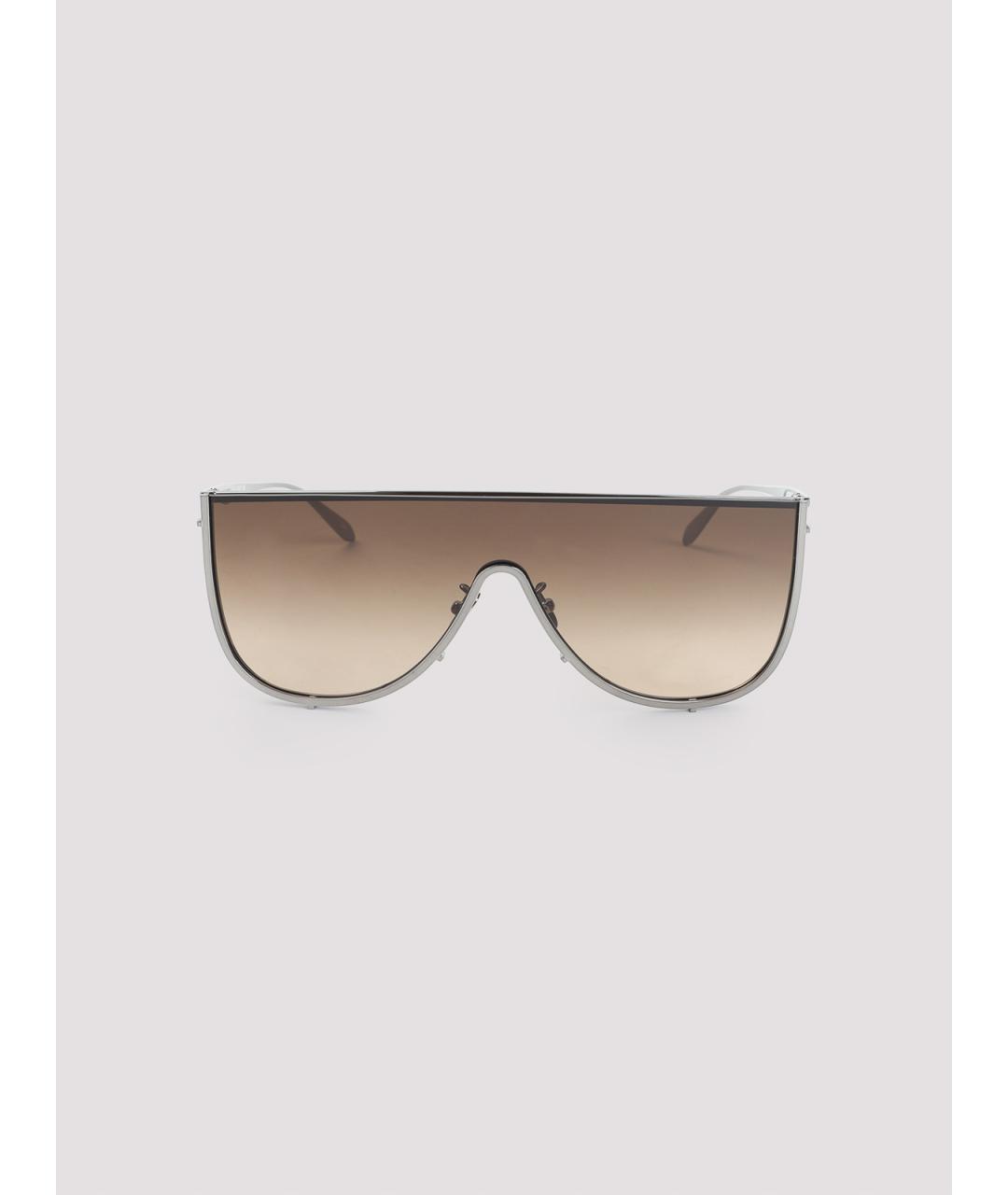 ALAIA Коричневые металлические солнцезащитные очки, фото 2