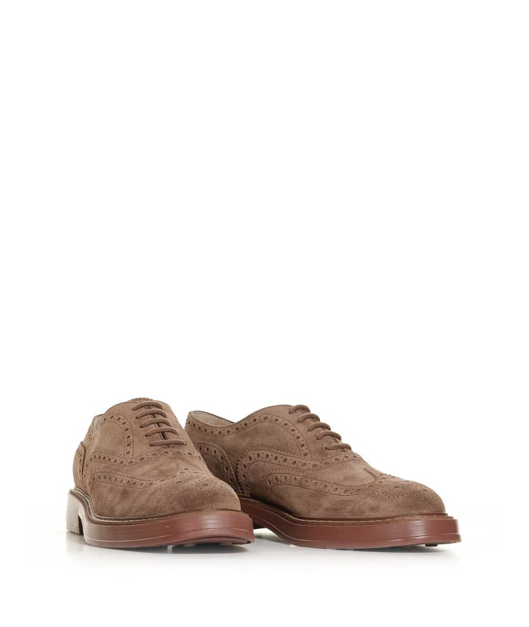 TOD'S Бежевые замшевые туфли, фото 2