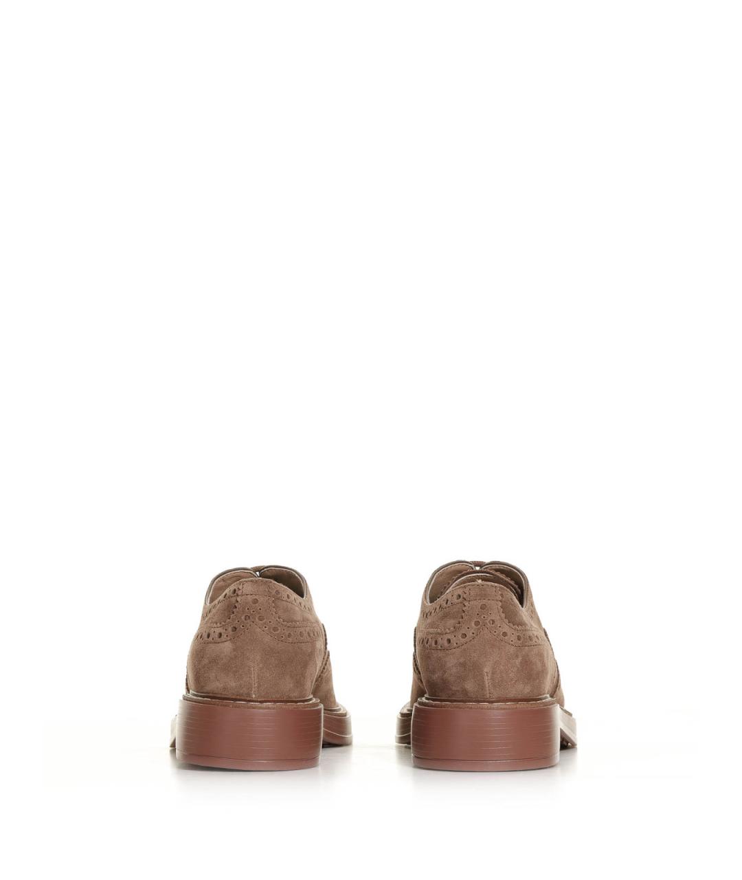 TOD'S Бежевые замшевые туфли, фото 3