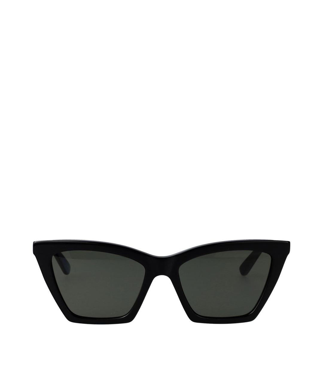 ALEXANDER MCQUEEN Черные пластиковые солнцезащитные очки, фото 1