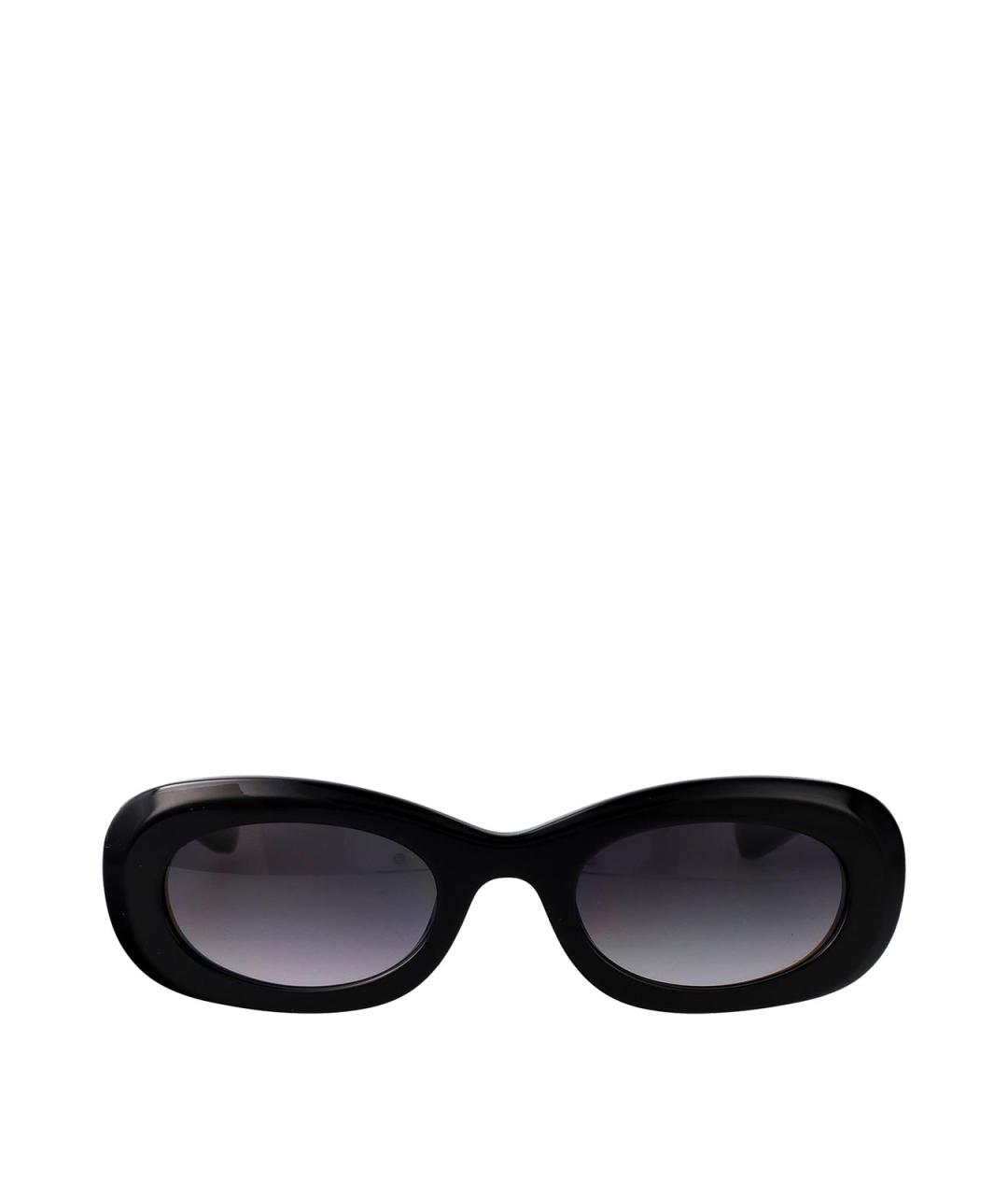 ALEXANDER MCQUEEN Черные пластиковые солнцезащитные очки, фото 1