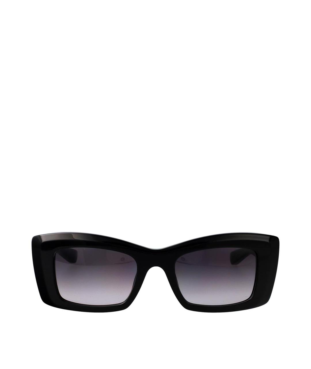 ALEXANDER MCQUEEN Черные пластиковые солнцезащитные очки, фото 1