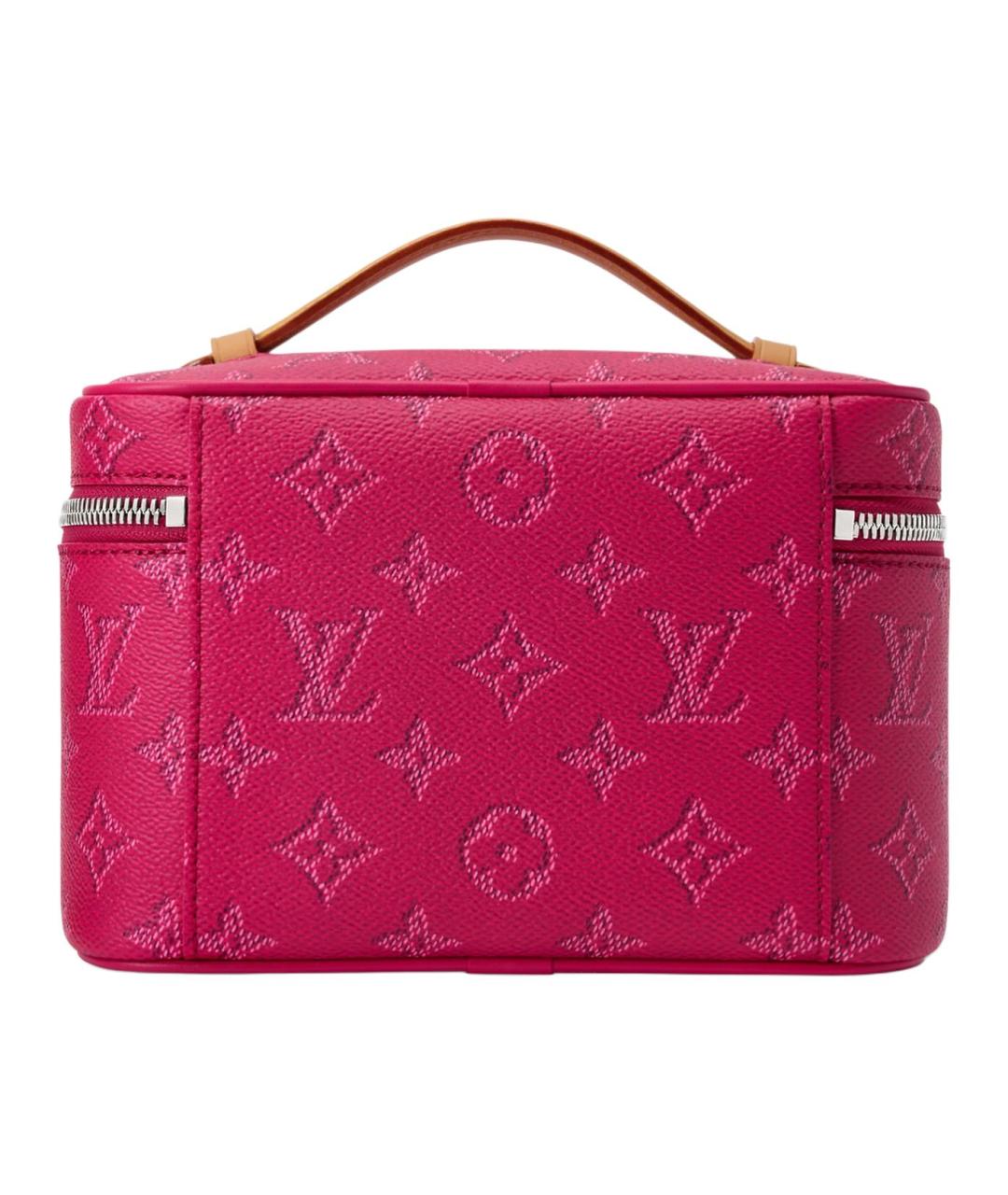 LOUIS VUITTON Розовая сумка через плечо из канвы, фото 3
