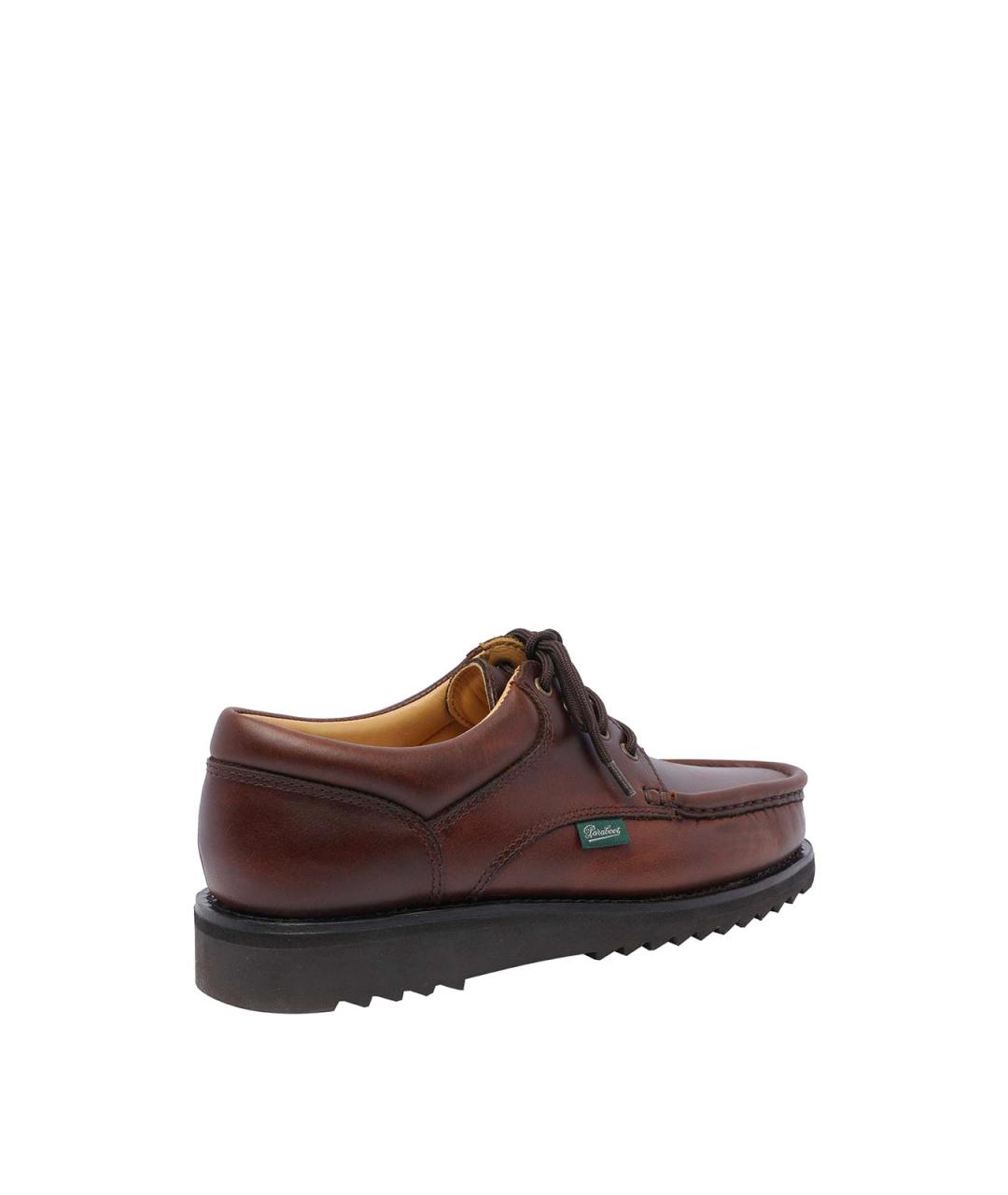 PARABOOT Коричневые кожаные низкие ботинки, фото 3