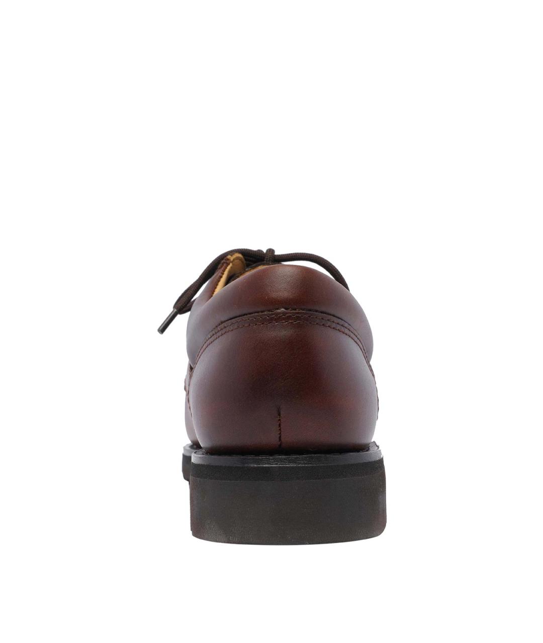 PARABOOT Коричневые кожаные низкие ботинки, фото 4