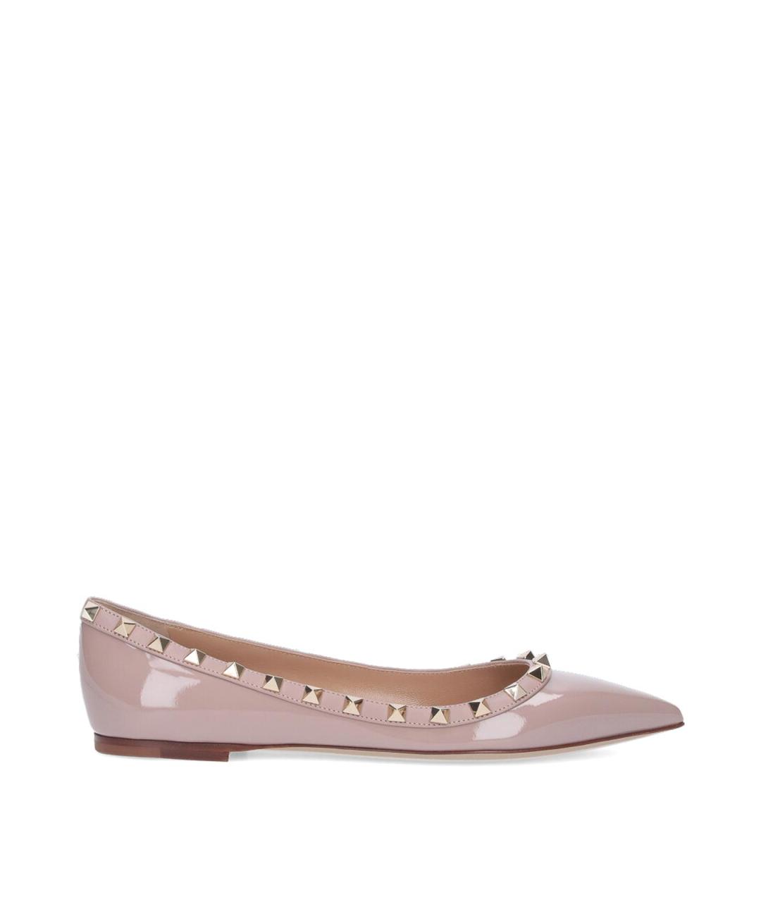 VALENTINO Розовые балетки из лакированной кожи, фото 1