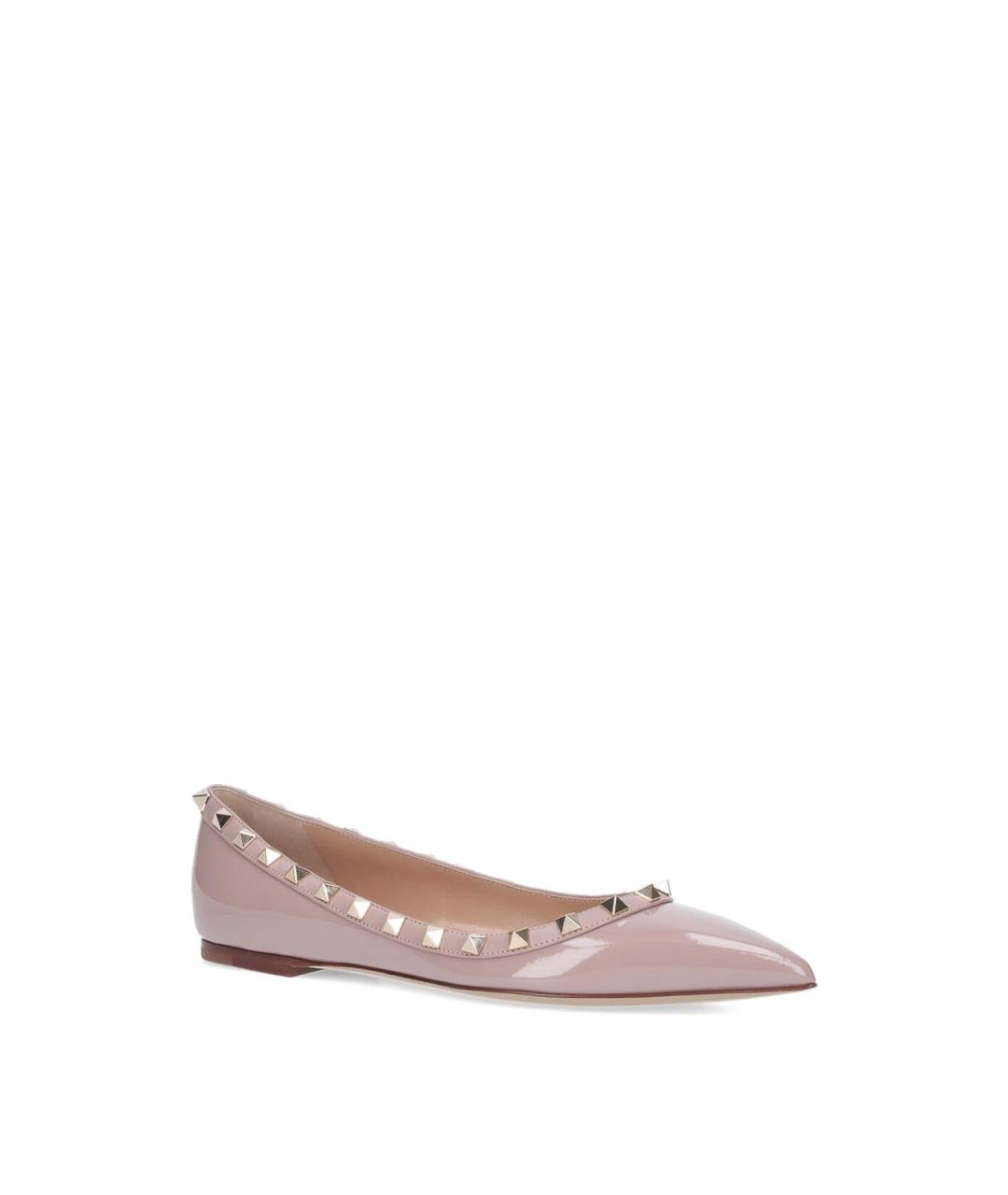 VALENTINO Розовые балетки из лакированной кожи, фото 2