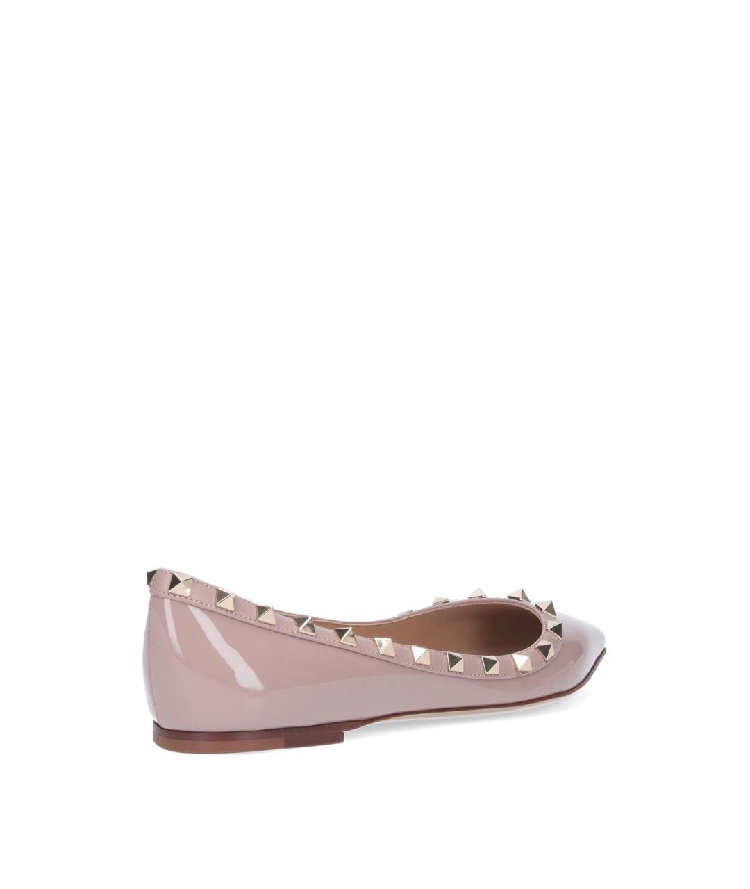 VALENTINO Розовые балетки из лакированной кожи, фото 4