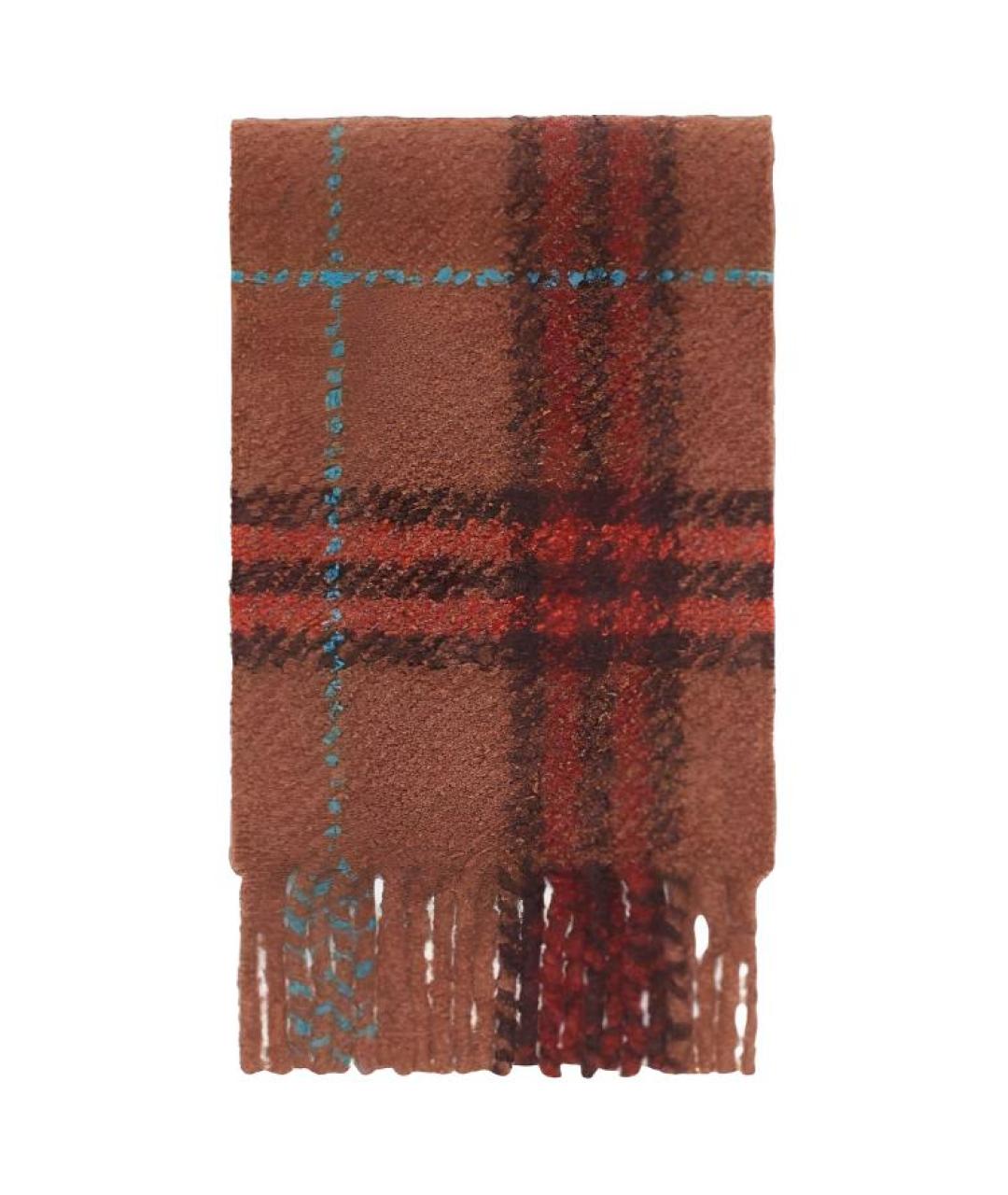 BURBERRY Коричневый шарф, фото 2