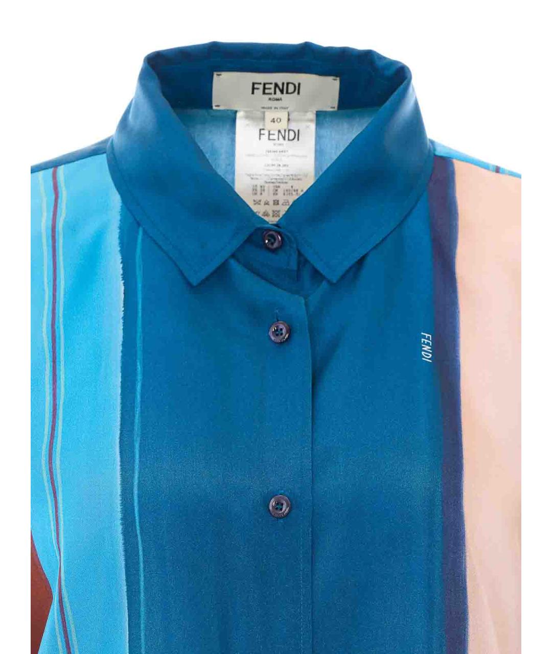 FENDI Мульти хлопковая блузы, фото 4