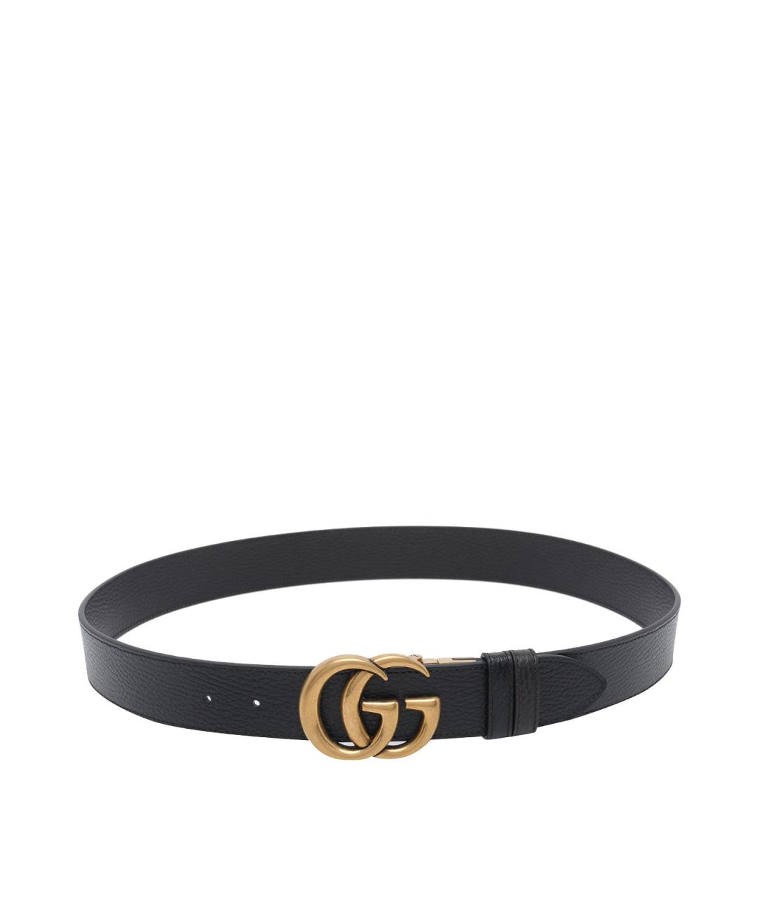 GUCCI Черный кожаный ремень, фото 3