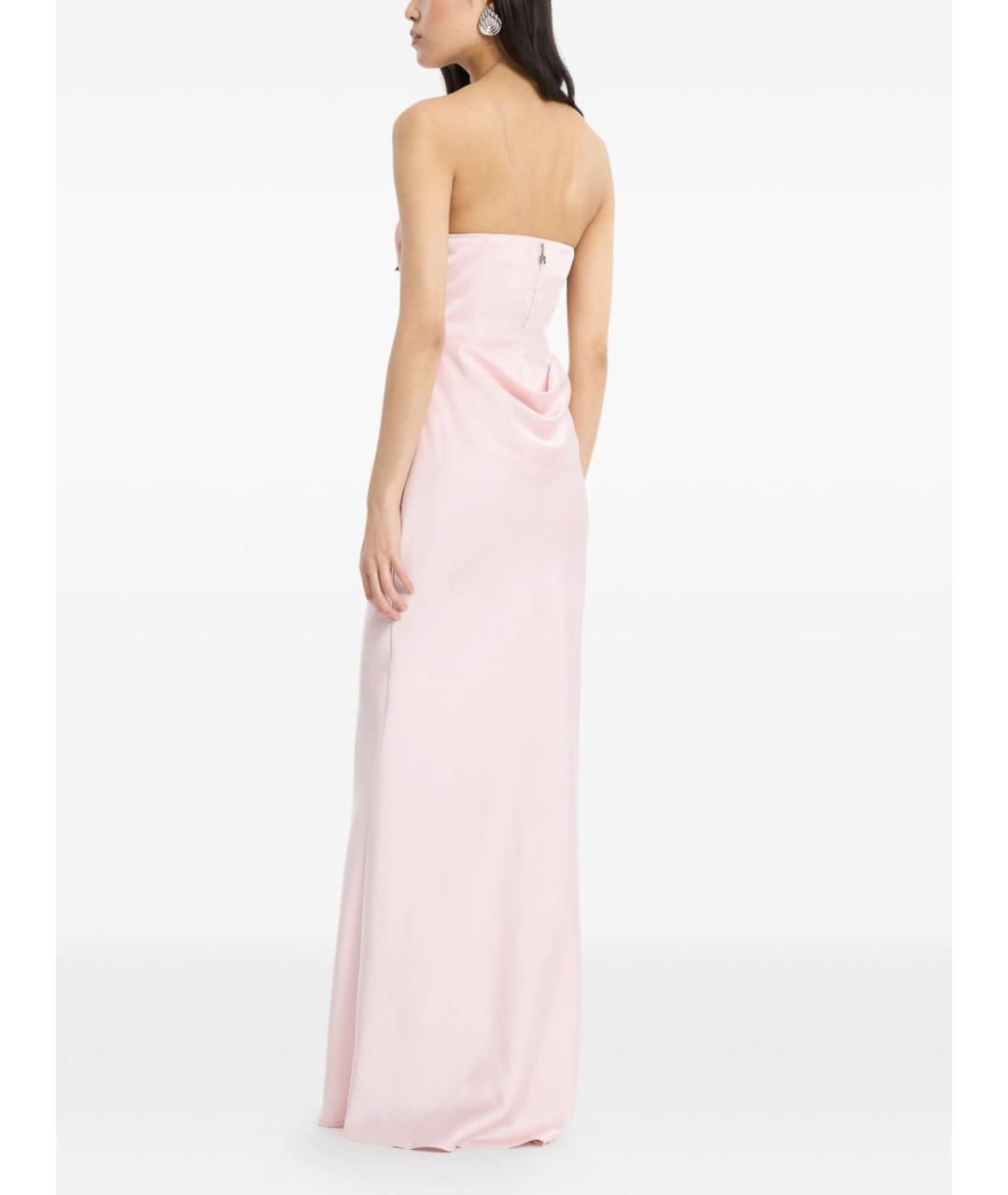 ROTATE Розовое полиэстеровое вечернее платье, фото 5