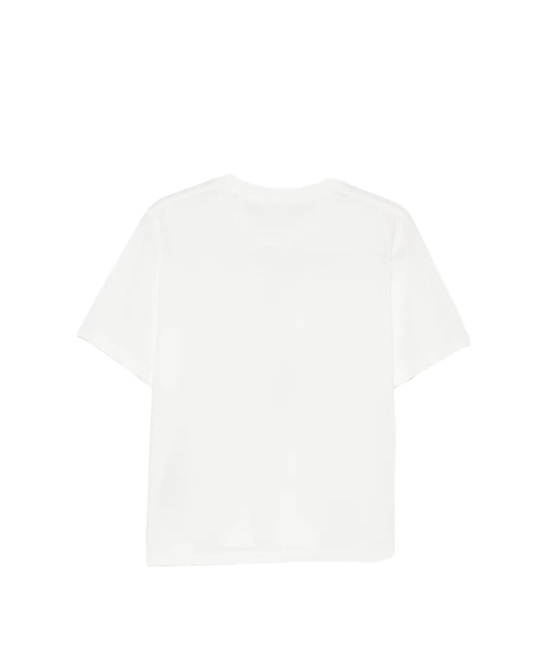 MM6 MAISON MARGIELA Белая хлопковая футболка, фото 3