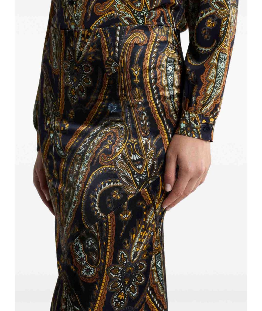 ETRO Мульти вискозная юбка макси, фото 2